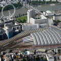 Waterloo Station London from the air