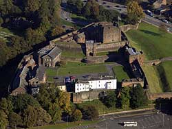 aerial photograph of Carlisle castle