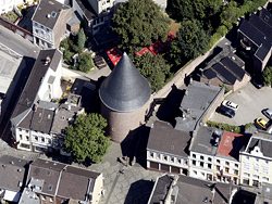 aerial photograph of
                  tower on the medieval town wall Mnchengladbach
