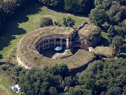 aerial
                  photograph of Fort Asterstein
