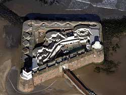 aerial photograph of Fort Perch Merseyside