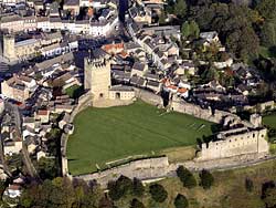 richmond castle yorkshire from above