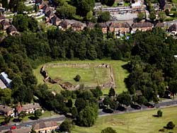 Weoley
                  Castle aerial view