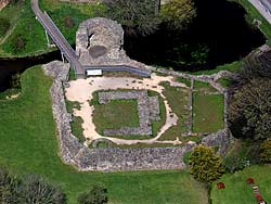 aerial
                  photograph of Whittington Castle