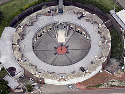 aerial
                    photograph of eastbourne redoubt fortress