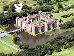 aerial
                  photograph of herstmonceux castle