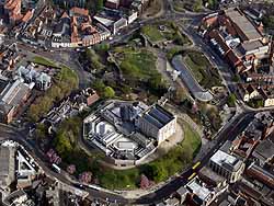 Norwich castle norfolk aerial