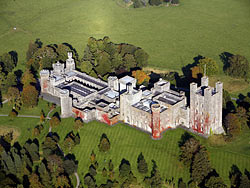 aerial photograph of penrhyn castle north
                    wales