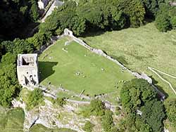 pevril castle aerial