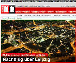My night aerial photographs are in the German
                  Bild newspaper