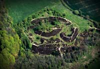 aerial photographs of Pompocali Yorkshire, the
                    remains of ancient quarrying and mining activity.