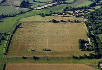 aerial photograph of the Roman town of Venta
                    Icenorum in modern day Caistor St Edmund Norfolk
                    England UK