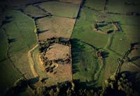 aerial
                      photograph of The Berth Iron Age Fort &
                      causeway in Shropshire England UK. The site is
                      unusual as there are two separate sections joined
                      by a causeway. It is also said to be the burial
                      ground for King Arthur.