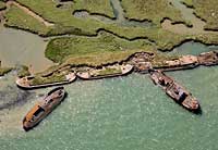 ship wrecks on the river medway