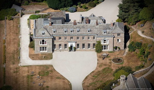 Boconnoc House Cornwall from the air