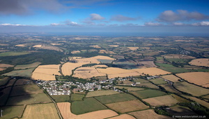 Grampound Road Cornwall UK aerial photograph