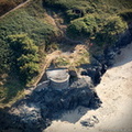 Padstow Battery, Gun Point  from the air