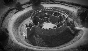 Restormel Castle Cornwall aerial photograph