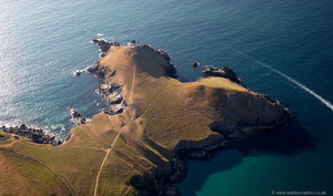 The Rumps Iron Age promontory fort  Pentire Head   from the air
