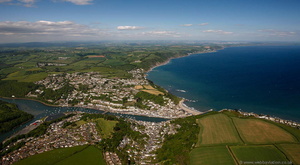 Looe, Cornwall from the air
