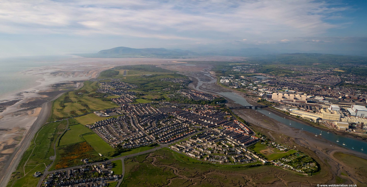 Walney Island from the air