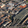 Carlisle railway station from the air