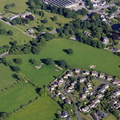 archaeological dig Papcastle  from the air