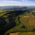 River Esk Cumbria  from the air