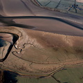 River Kent Estuary salt marsh at  Milnthorpe Cumbria from the air