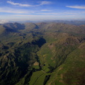 Scafell Pike in the Lake District from the air