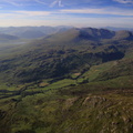 Scafell Pike in the Lake District from the air