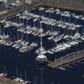 Whitehaven Harbour Cumbria from the air