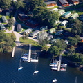 Fallbarrow Holiday Park Windermere in the Lake District aerial photograph  