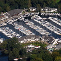 Windermere Marina Village in the Lake District aerial photograph  