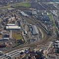 Etches Park railway Traction Maintenance Depot (TMD) Derby  from the air