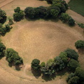 Cadbury Castle  Iron Age hillfort  from the air
