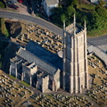 Church of St Peter ad Vincula, Combe Martin aerial photograph