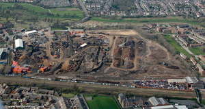 Thomson scrap yard Millfield Works Stockton-on-Tees   aerial photograph