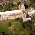 St Albans Cathedral   aerial photograph
