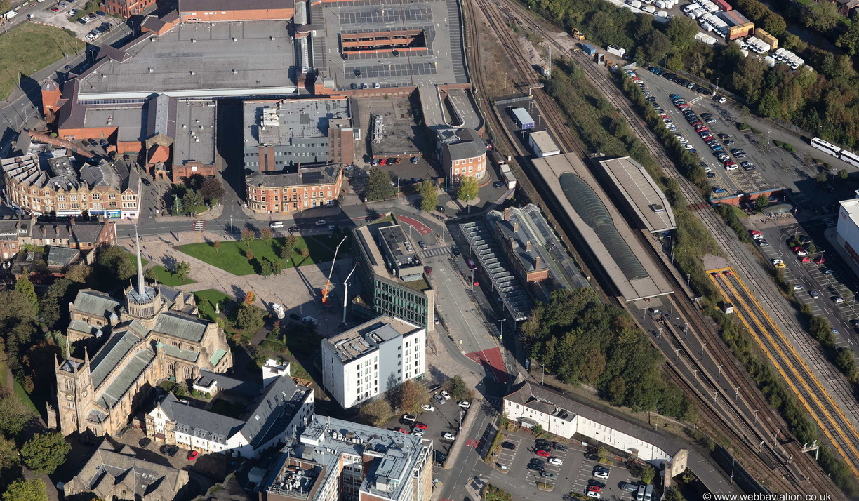 Cathedral Square Blackburn From The Air | Aerial Photographs Of Great ...