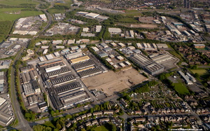 Glenfield Business Park Blackburn   from the air