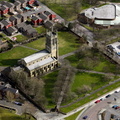 St Thomas's Church Radcliffe from the air 