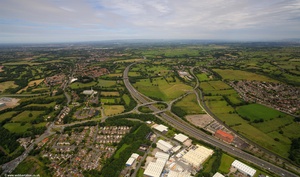 Junction 8, M61 Motorway  Chorley from the air
