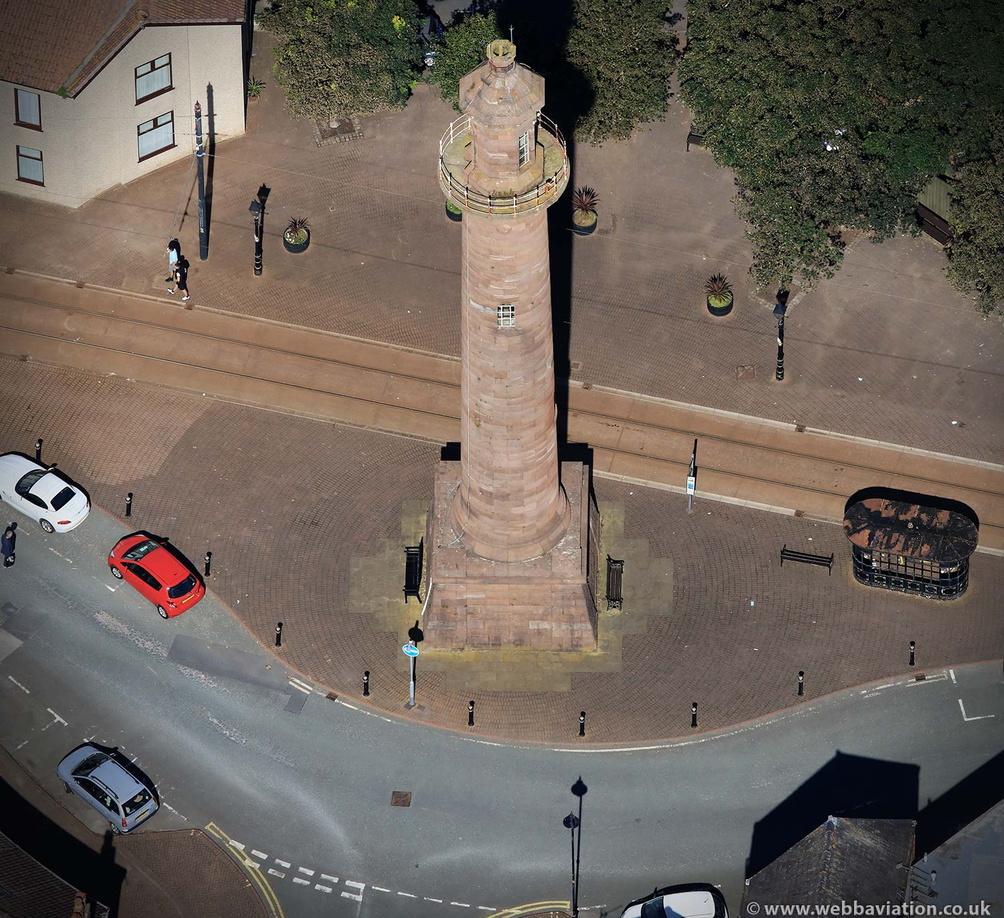 Pharos Lighthouse in Fleetwood Lancashire from the air | aerial photographs of Great Britain by ...