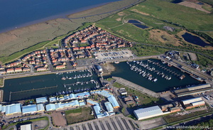 Port of Fleetwood Lancashire from the air