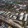 Armstrong Whitworth works site,  Ashton Old Rd Openshaw Manchester from the air 