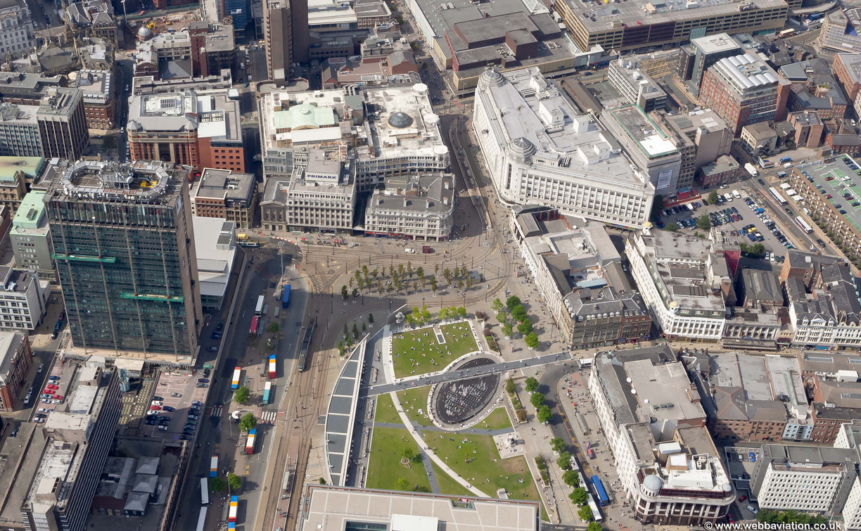 Piccadilly Manchester aerial photo