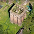 Tower Hill Water Tower, Ormskirk  from the air