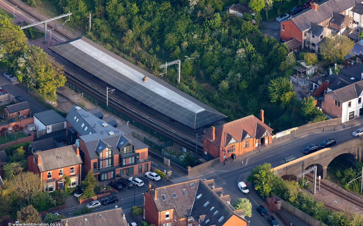 Poulton Le Fylde Railway Station From The Air Aerial Photographs Of Great Britain By Jonathan 