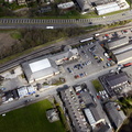 Rawtenstall railway station  from the air 